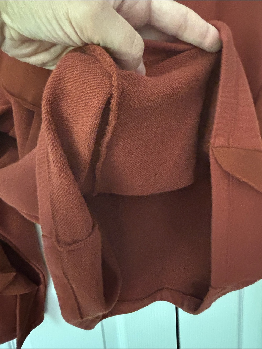 a new day (Target) Rust Ruffle-Trim Long Sleeve Sweatshirt - Picture 5 of 7